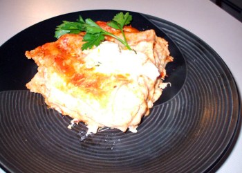 My lasagna is a staple at our holiday table.