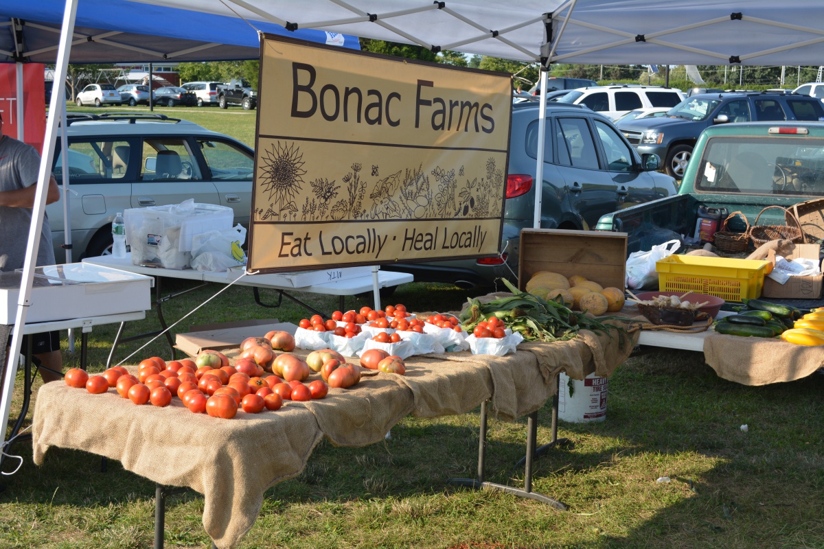 Bonac Farms at the Hayground Farmers Market.