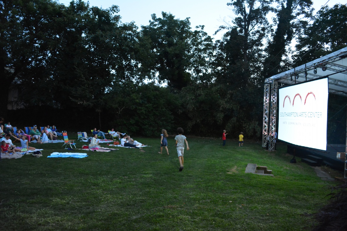 Film screenings on the lawn at Southampton Arts Center,Film screenings on the law at Southampton Arts Center,