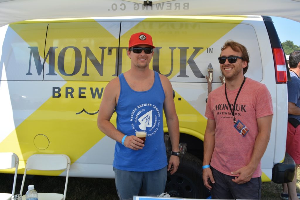 Brewer and CMO Vaughan Cutillo and brewmaster Eric Moss of Montauk Brewing Company.