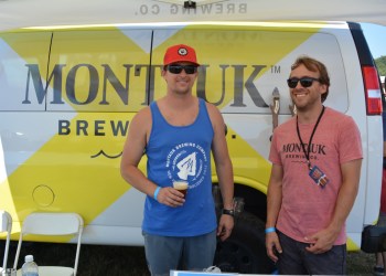 Brewer and CMO Vaughan Cutillo and brewmaster Eric Moss of Montauk Brewing Company.
