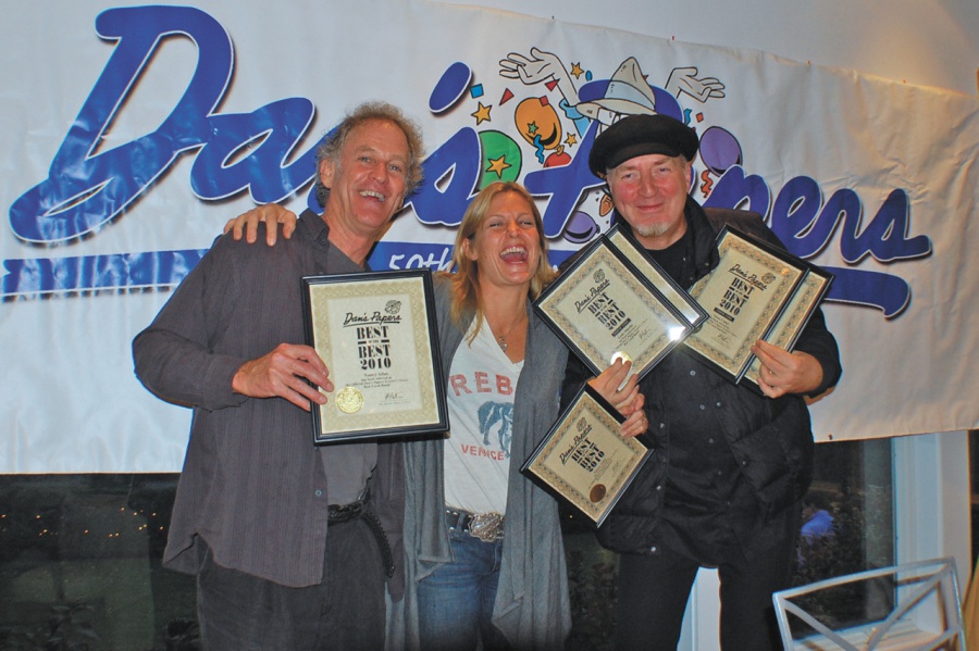 Gene Casey joined by fellow Dan’s Papers Best of the Best winners Jim Turner and Nancy Atlas at the 2010 Best of the Best celebration. Credit: David Gribin