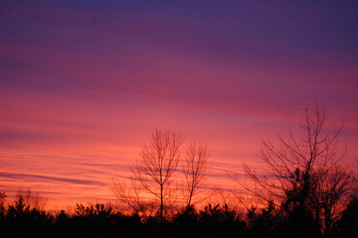 Sunset in Southampton on December 19.