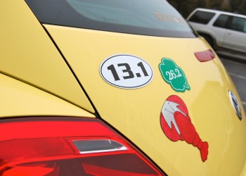 Run a half-marathon and earn the right to slap a 13.1 sticker on your car.