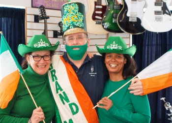 Patty Sales, co founder of the Parade and VP of the Amagansett Chamber of Commerce, and Joi Jackson Perle, Director of teh Chamber of Commerce in the Hamptons