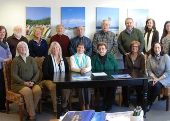 Pospisil Real Estate associates visit the Town & Country office in East Hampton.