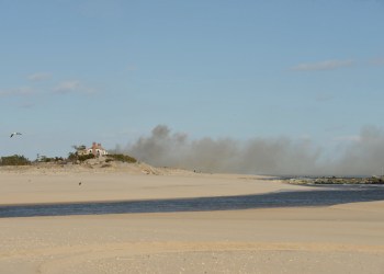 A mansion burns in East Hampton March 18., 2015
