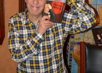 Gilbert Gottfried signing books and DVDs at Suffolk Theater.