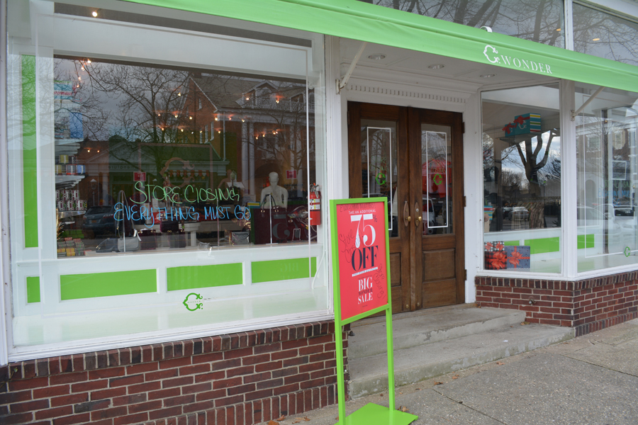 C. Wonder in Southampton Village on its last day in business.