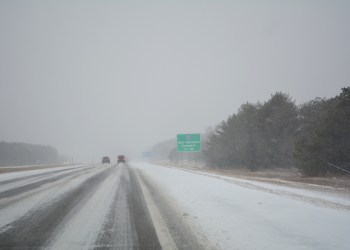 Treacherous conditions on Sunrise Highway January 26, 2015.