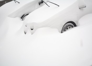 snowfall in eastport during the blizzard of 2015