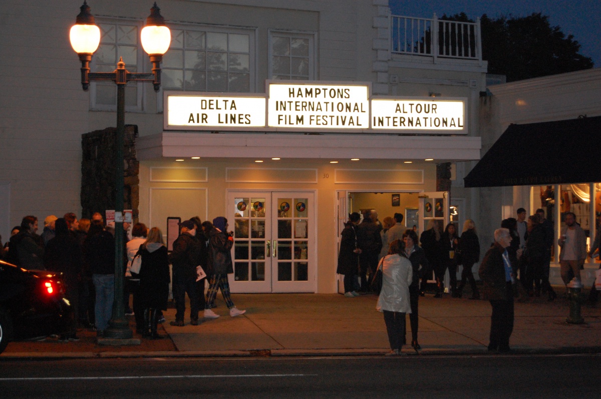 East Hampton movie theater during the 2014 Hamptons International Film Festival.