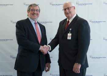 PBMC Health & Peconic Bay Medical Center celebrates becoming a full member of Northwell Health by hosting an Official Signing Ceremony in the Kanas Center for Advanced Surgery Atrium at Peconic Bay Medical Center.