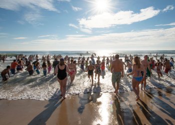 The Southampton Polar Bear Plunge 2015.