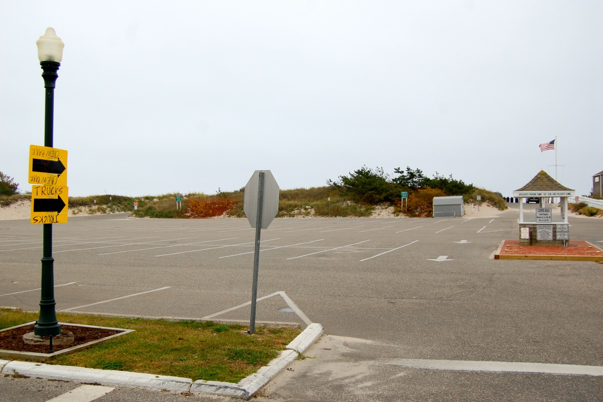 Coopers Beach in Southampton Village is a staging area for Louis C.K.'s "Louie," filming in the Hamptons this week.