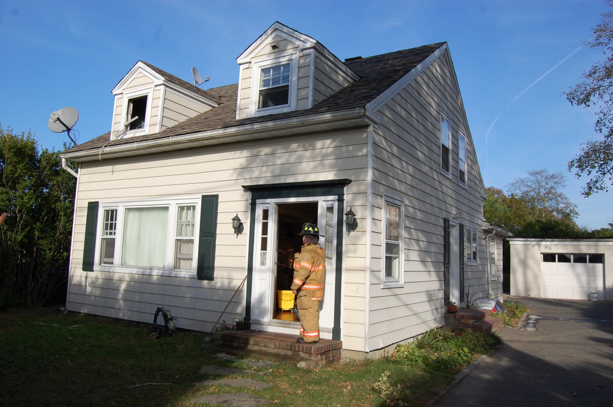 Southampton Fire Department extinguished a bedroom fire in a North Sea Road home Monday afternoon. Photo credit: Brendan J. O'Reilly