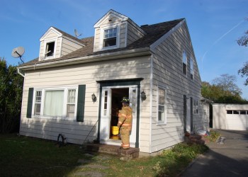 Southampton Fire Department extinguished a bedroom fire in a North Sea Road home Monday afternoon. Photo credit: Brendan J. O'Reilly
