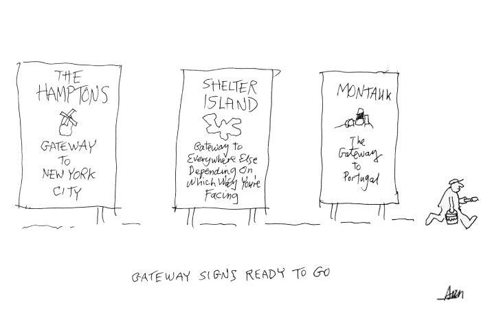 Dan Gateway Signs Cartoon