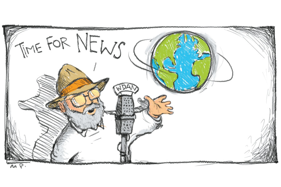 Dan news cartoon by Mickey Paraskevas