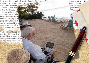Dan always finds time to write—even on vacation