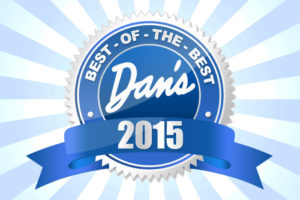 Dan's Best of the Best 2015 logo with burst background