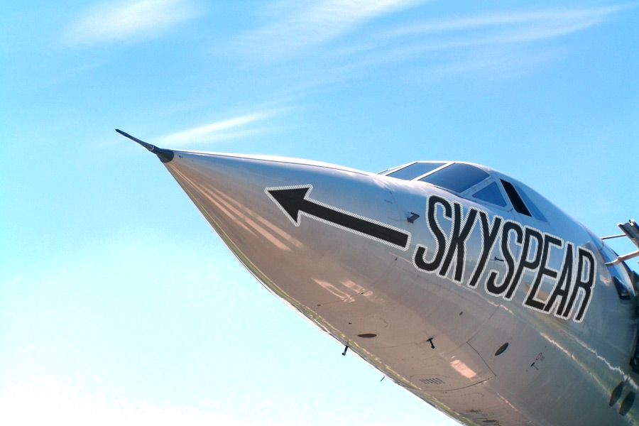 Derwood Hodgegrass's Concorde turbojet "SkySpear"