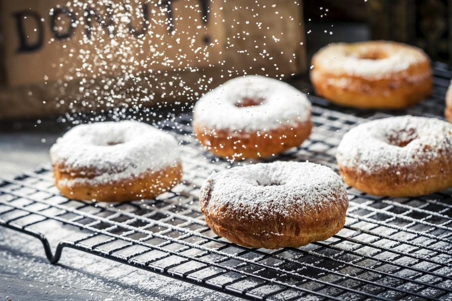 National Doughnut Day Powdered Sugar