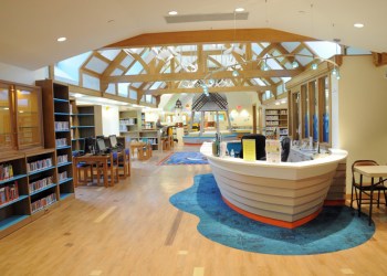 East Hampton Library's redesigned children's wing has a distinctly “East End” look and feel.