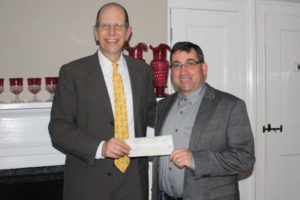 Robert S. Chaloner, Southampton Hospital President & CEO with Brian Kelly, owner of East End Tick & Mosquito Control.