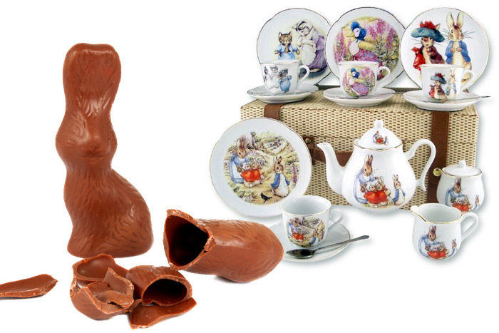 Beatrix Potter Reutter Porcelain: Courtesy Stevenson's Toys, Chocolate Bunny