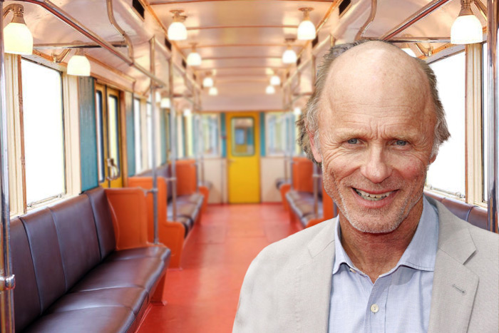 Ed Harris or Jackson Pollock on the Hamptons Subway