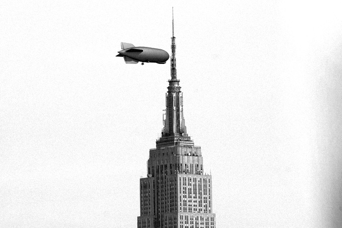 Empire State Building with blimp