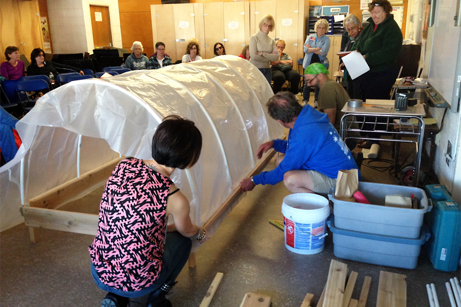 Adding a batton to anchor plastic