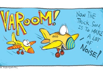 FAA cartoon by Mickey Paraskevas