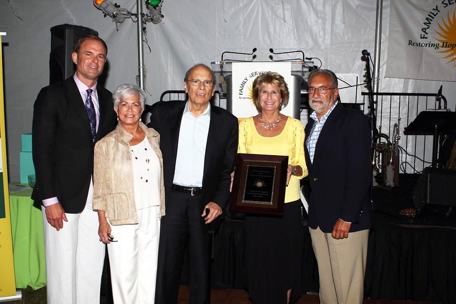 FSL's Scott Skorobohaty, Linda Bohlsen, Karen Boorshtein with Vincent and John DiCarlo.