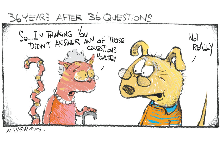 Falling in Love Cartoon By Mickey Paraskevas