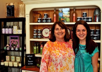 Emilie Zaweski and daughter Jacqueline at Farmers Kitchen