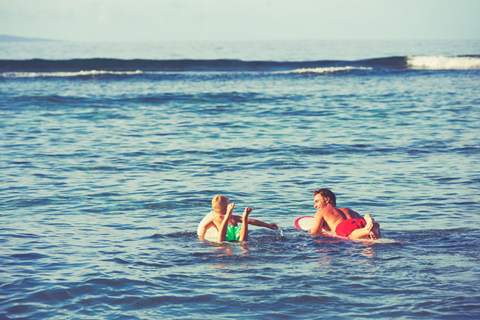 Father and Son Surf