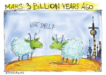 Flatulence cartoon by Mickey Paraskevas