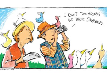 Flight Ticket Cartoon By Mickey Paraskevas