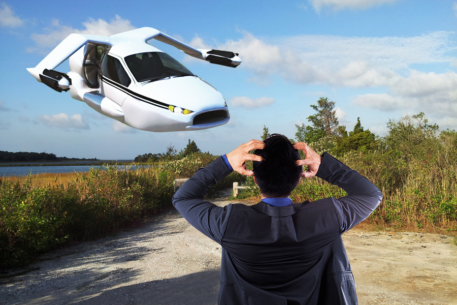 Flying Car in the Hamptons