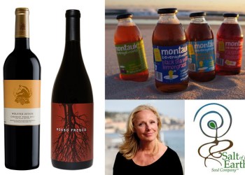 Wolffer Estate and Channing Daughters wines, Montauk Beverageworks iced teas, Hillary Davis and Salt of the Earth Seed Company are in the news this week