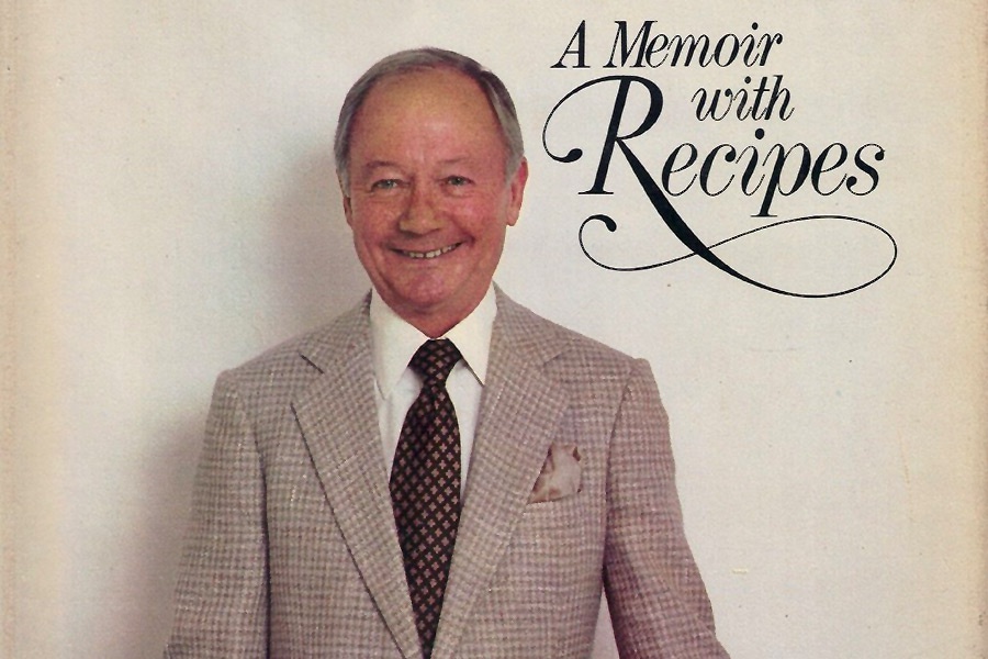 Craig Claiborne on the cover of "A Memoir With Recipes"