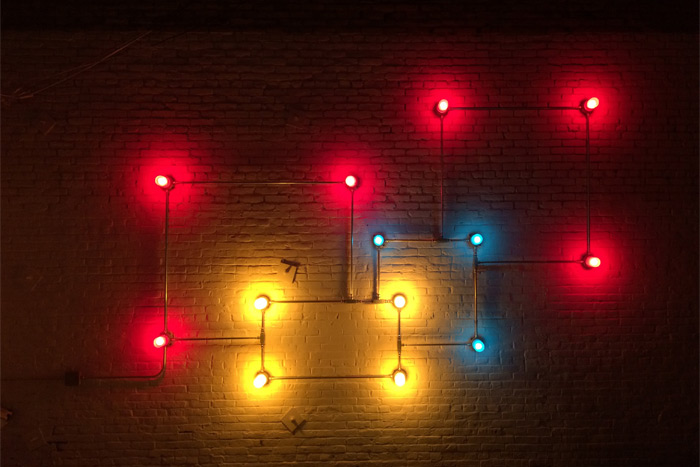 G.T. Pellizzi, "Constellation in Red, Yellow and Blue"