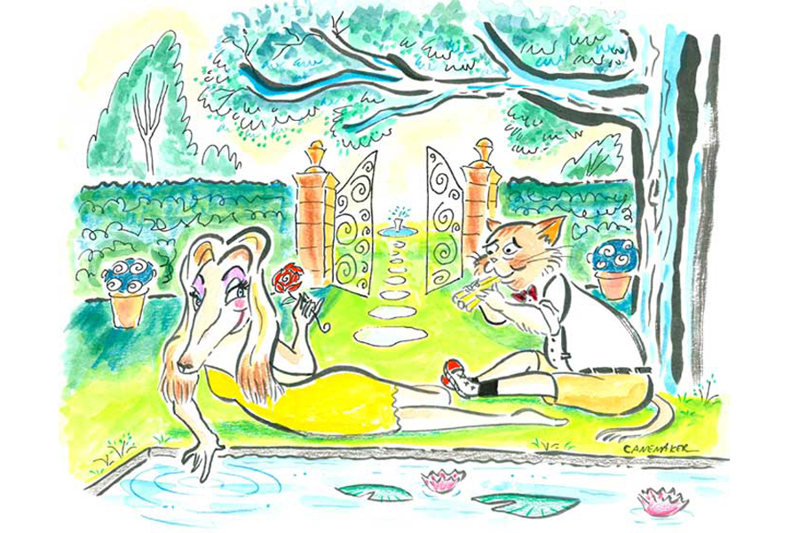 ARF Garden Tour 2015 art by John Canemaker.