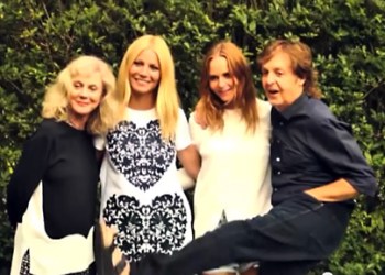 Blythe Danner, Gwyneth Paltrow, Stella & Paul McCartney at the goop English Garden Party