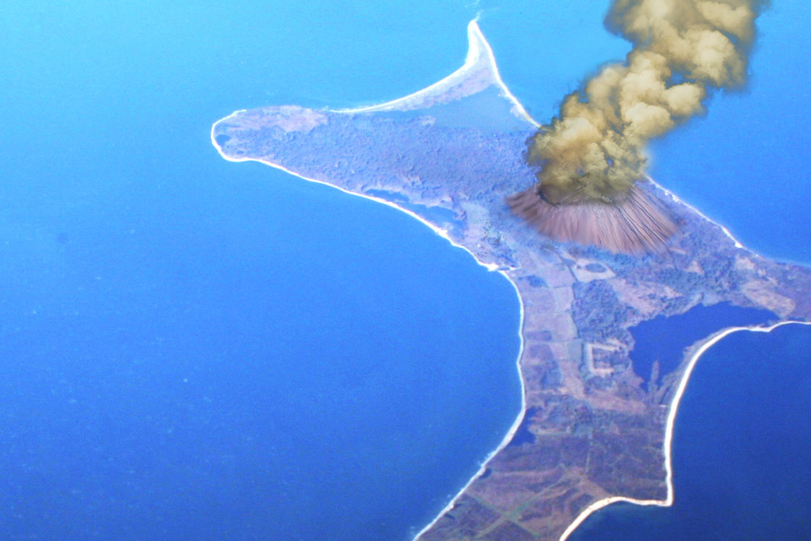 Gardiner's Island Volcano, Lion's Mouth, is threatening to erupt