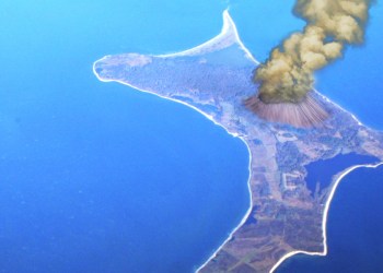 Gardiner's Island Volcano, Lion's Mouth, is threatening to erupt