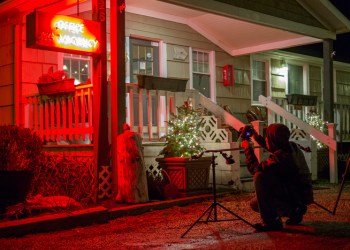 Chris Garetano filming Montauk Chronicles