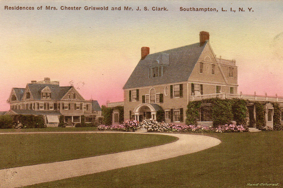 Southampton homes of Mrs. Chester Griswold and Mr. J.S. Clark